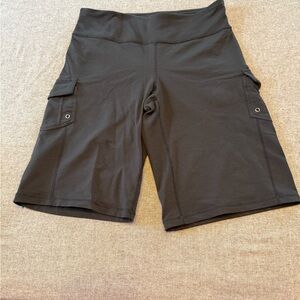 Athleta Women's Black Cargo Spandex Shorts